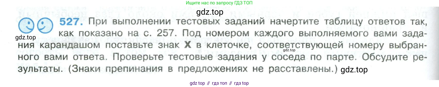 Русский язык, 8 класс Учебник, авторы: Бархударов Степан Григорьевич, Крючков Сергей Ефимович, Максимов Леонард Юрьевич, Чешко Лев Антонович, Николина Наталия Анатольевна, Мишина Клара Ивановна, Текучева Ирина Викторовна, Курцева Зоя Ивановна, Комиссарова Людмила Юрьевна, издательство Просвещение, Москва, 2023, зелёного цвета, страница 266, номер 527, Условие 2023