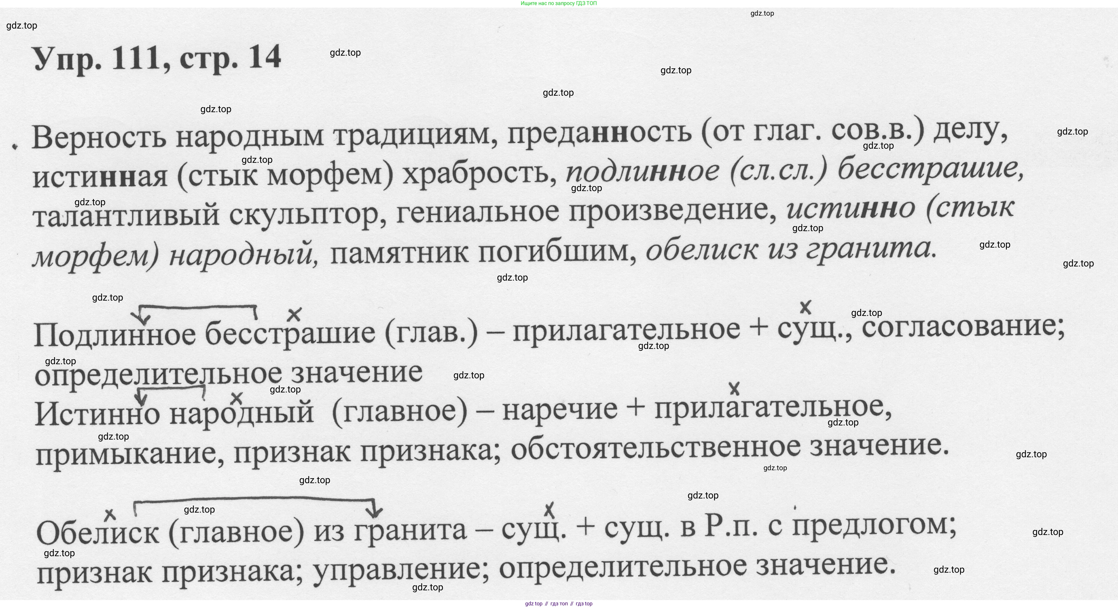 Русский язык, 8 класс Учебник, авторы: Бархударов Степан Григорьевич, Крючков Сергей Ефимович, Максимов Леонард Юрьевич, Чешко Лев Антонович, Николина Наталия Анатольевна, Мишина Клара Ивановна, Текучева Ирина Викторовна, Курцева Зоя Ивановна, Комиссарова Людмила Юрьевна, издательство Просвещение, Москва, 2023, зелёного цвета, страница 57, номер 111, Решение 1 (2023-2027)