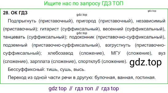 Русский язык, 8 класс Учебник, авторы: Бархударов Степан Григорьевич, Крючков Сергей Ефимович, Максимов Леонард Юрьевич, Чешко Лев Антонович, Николина Наталия Анатольевна, Мишина Клара Ивановна, Текучева Ирина Викторовна, Курцева Зоя Ивановна, Комиссарова Людмила Юрьевна, издательство Просвещение, Москва, 2023, зелёного цвета, страница 17, номер 28, Решение 3 (2023-2027)