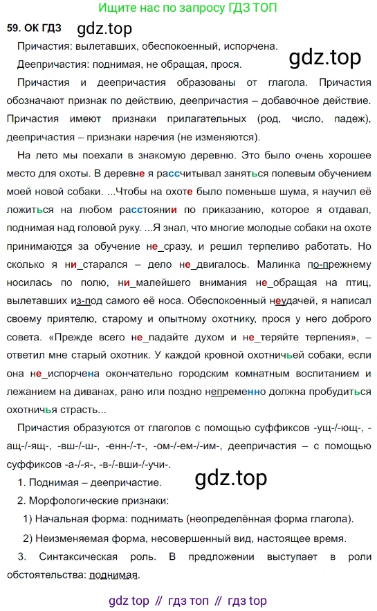 Русский язык, 8 класс Учебник, авторы: Бархударов Степан Григорьевич, Крючков Сергей Ефимович, Максимов Леонард Юрьевич, Чешко Лев Антонович, Николина Наталия Анатольевна, Мишина Клара Ивановна, Текучева Ирина Викторовна, Курцева Зоя Ивановна, Комиссарова Людмила Юрьевна, издательство Просвещение, Москва, 2023, зелёного цвета, страница 29, номер 59, Решение 3 (2023-2027)
