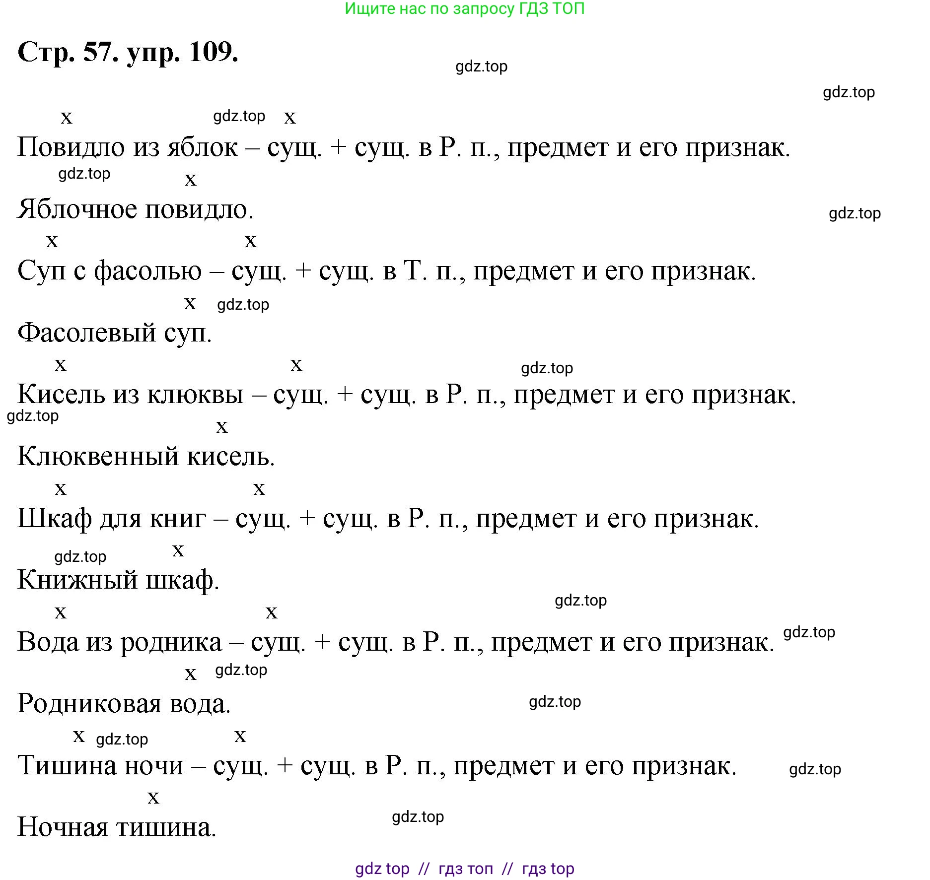 Русский язык, 8 класс Учебник, авторы: Бархударов Степан Григорьевич, Крючков Сергей Ефимович, Максимов Леонард Юрьевич, Чешко Лев Антонович, Николина Наталия Анатольевна, Мишина Клара Ивановна, Текучева Ирина Викторовна, Курцева Зоя Ивановна, Комиссарова Людмила Юрьевна, издательство Просвещение, Москва, 2023, зелёного цвета, страница 57, номер 109, Решение 1 (2024-2027)