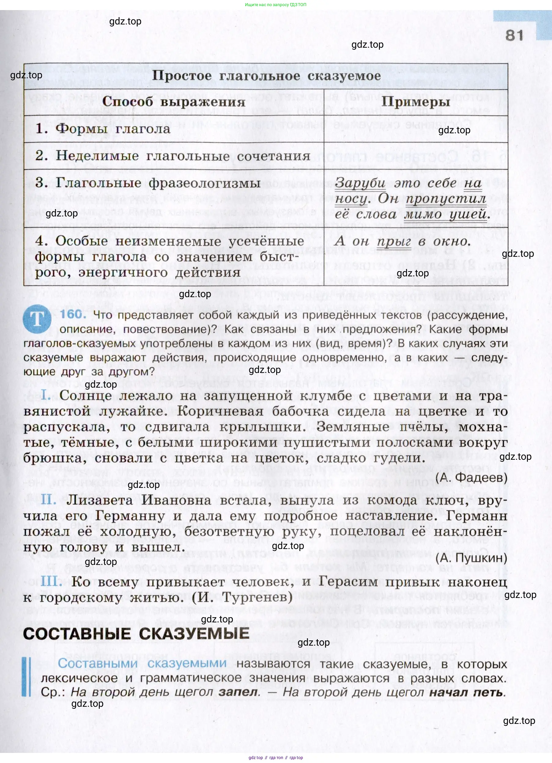 Русский язык, 8 класс Учебник, авторы: Бархударов Степан Григорьевич, Крючков Сергей Ефимович, Максимов Леонард Юрьевич, Чешко Лев Антонович, Николина Наталия Анатольевна, Мишина Клара Ивановна, Текучева Ирина Викторовна, Курцева Зоя Ивановна, Комиссарова Людмила Юрьевна, издательство Просвещение, Москва, 2023, зелёного цвета, страница 81