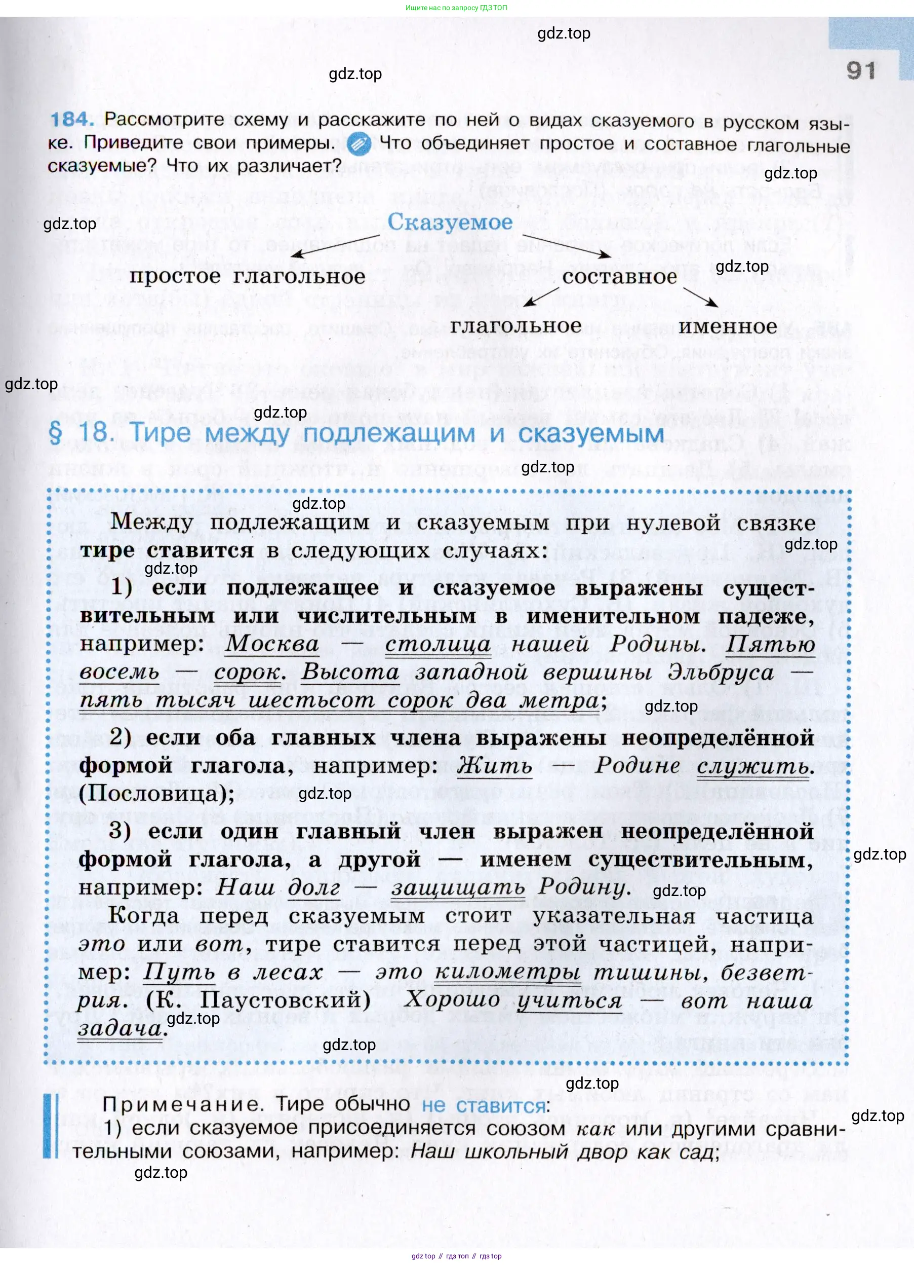 Русский язык, 8 класс Учебник, авторы: Бархударов Степан Григорьевич, Крючков Сергей Ефимович, Максимов Леонард Юрьевич, Чешко Лев Антонович, Николина Наталия Анатольевна, Мишина Клара Ивановна, Текучева Ирина Викторовна, Курцева Зоя Ивановна, Комиссарова Людмила Юрьевна, издательство Просвещение, Москва, 2023, зелёного цвета, страница 91