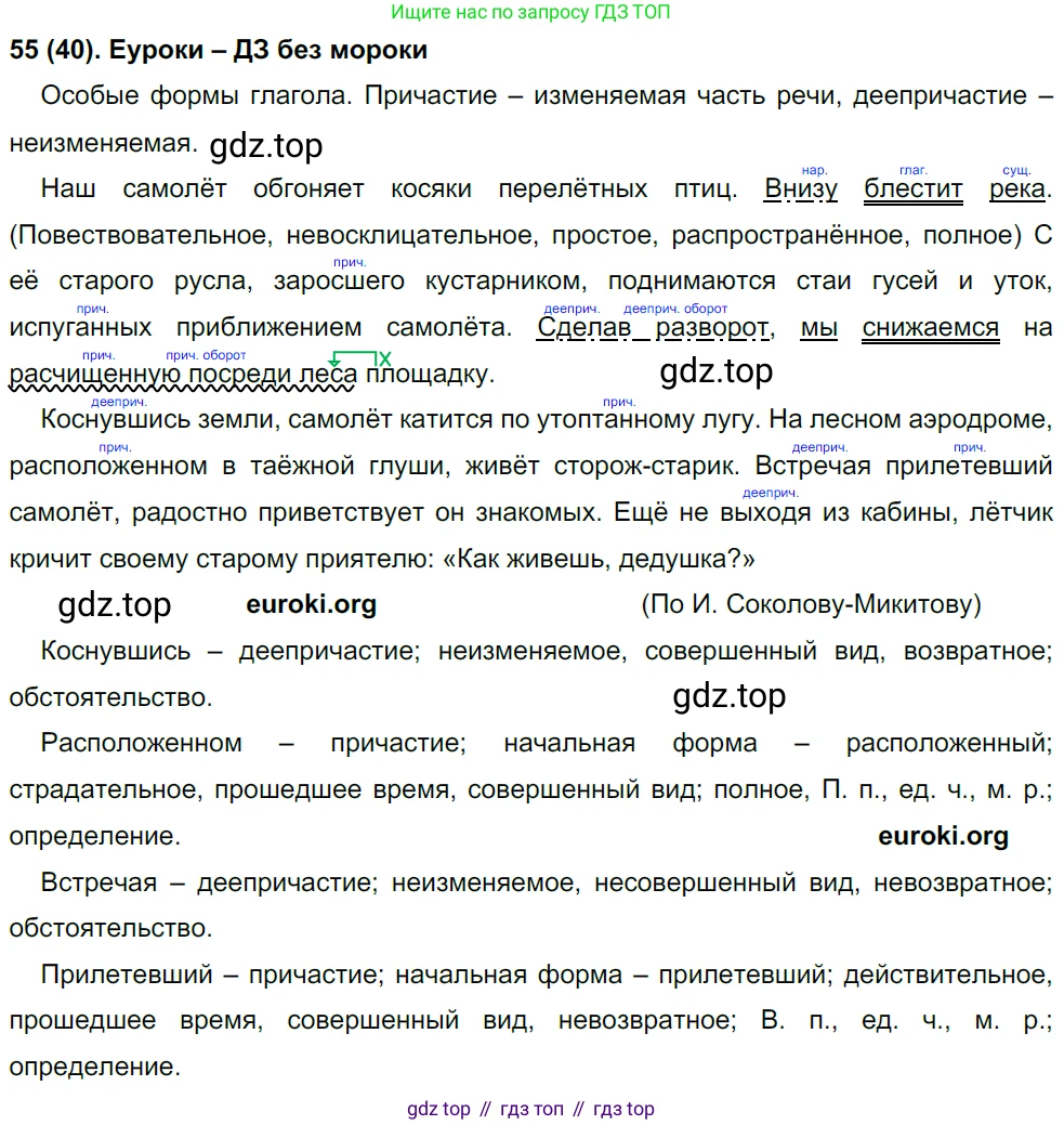 Русский язык, 8 класс Учебник, авторы: Бархударов Степан Григорьевич, Крючков Сергей Ефимович, Максимов Леонард Юрьевич, Чешко Лев Антонович, Николина Наталия Анатольевна, Мишина Клара Ивановна, Текучева Ирина Викторовна, Курцева Зоя Ивановна, Комиссарова Людмила Юрьевна, издательство Просвещение, Москва, 2023, зелёного цвета, страница 27, номер 55, Решение 3 (2019-2022)