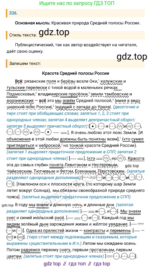 Русский язык, 8 класс Учебник, авторы: Бархударов Степан Григорьевич, Крючков Сергей Ефимович, Максимов Леонард Юрьевич, Чешко Лев Антонович, Николина Наталия Анатольевна, Мишина Клара Ивановна, Текучева Ирина Викторовна, Курцева Зоя Ивановна, Комиссарова Людмила Юрьевна, издательство Просвещение, Москва, 2023, зелёного цвета, страница 168, номер 336, Решение 4 (2019-2022)