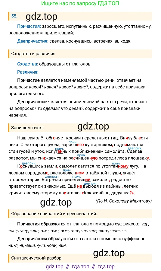 Русский язык, 8 класс Учебник, авторы: Бархударов Степан Григорьевич, Крючков Сергей Ефимович, Максимов Леонард Юрьевич, Чешко Лев Антонович, Николина Наталия Анатольевна, Мишина Клара Ивановна, Текучева Ирина Викторовна, Курцева Зоя Ивановна, Комиссарова Людмила Юрьевна, издательство Просвещение, Москва, 2023, зелёного цвета, страница 27, номер 55, Решение 4 (2019-2022)