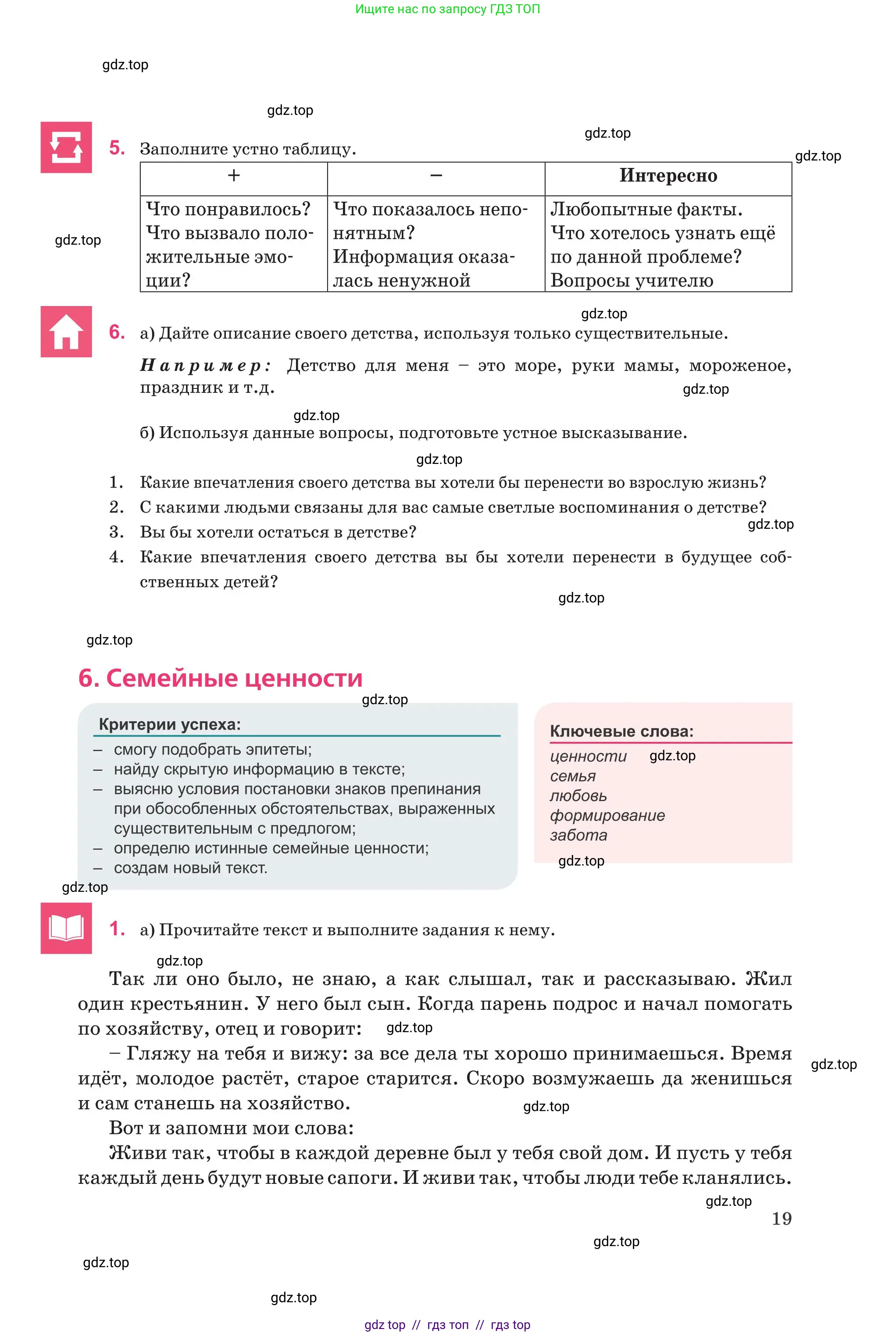 Русский язык, 8 класс Учебник, авторы: Капенова Жанарсын Жуматовна, Валова Мария Валерьевна, Мирошникова Наталья Владимировна, издательство Арман-ПВ, Астана, 2018, страница 19