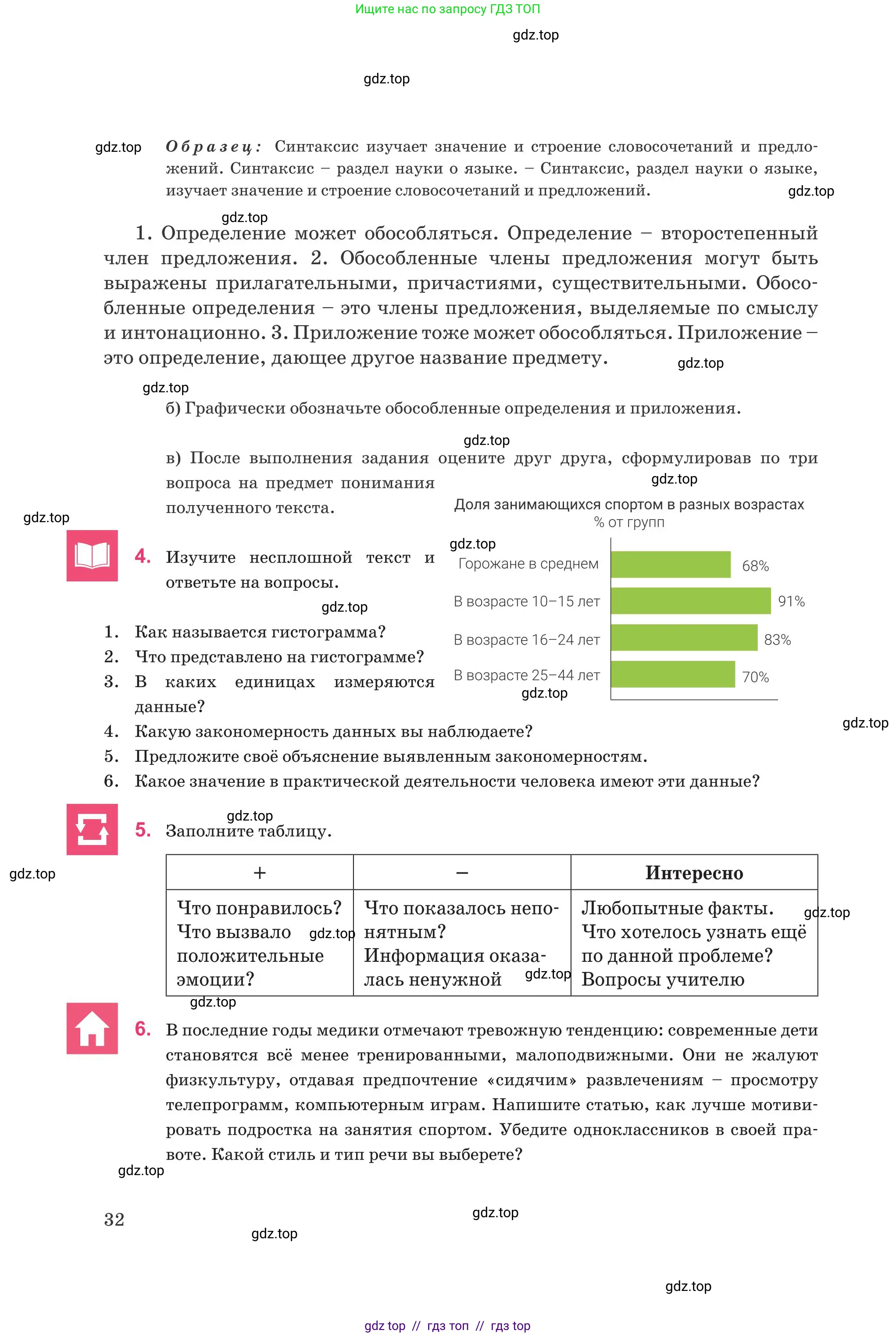 Русский язык, 8 класс Учебник, авторы: Капенова Жанарсын Жуматовна, Валова Мария Валерьевна, Мирошникова Наталья Владимировна, издательство Арман-ПВ, Астана, 2018, страница 32