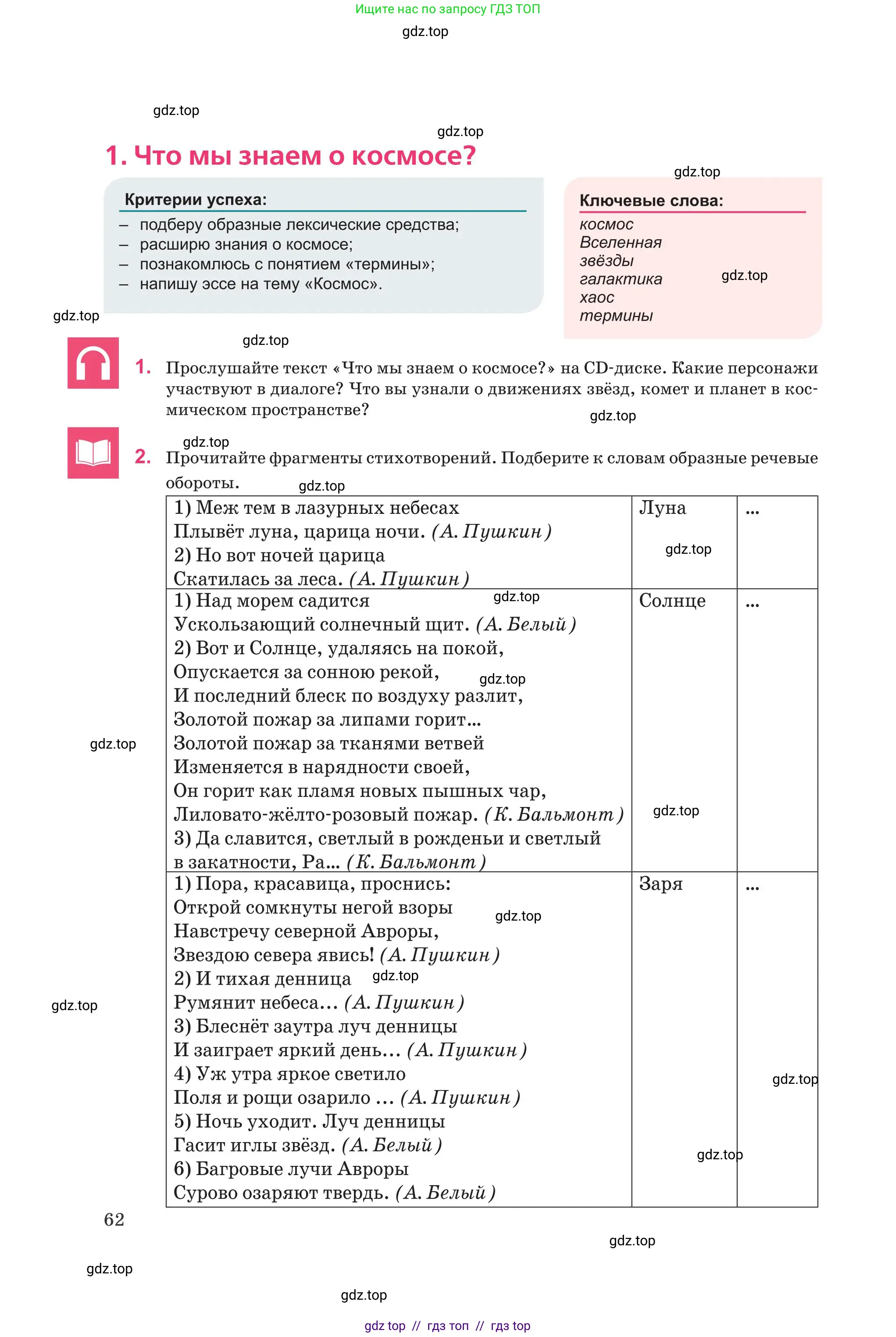 Русский язык, 8 класс Учебник, авторы: Капенова Жанарсын Жуматовна, Валова Мария Валерьевна, Мирошникова Наталья Владимировна, издательство Арман-ПВ, Астана, 2018, страница 62