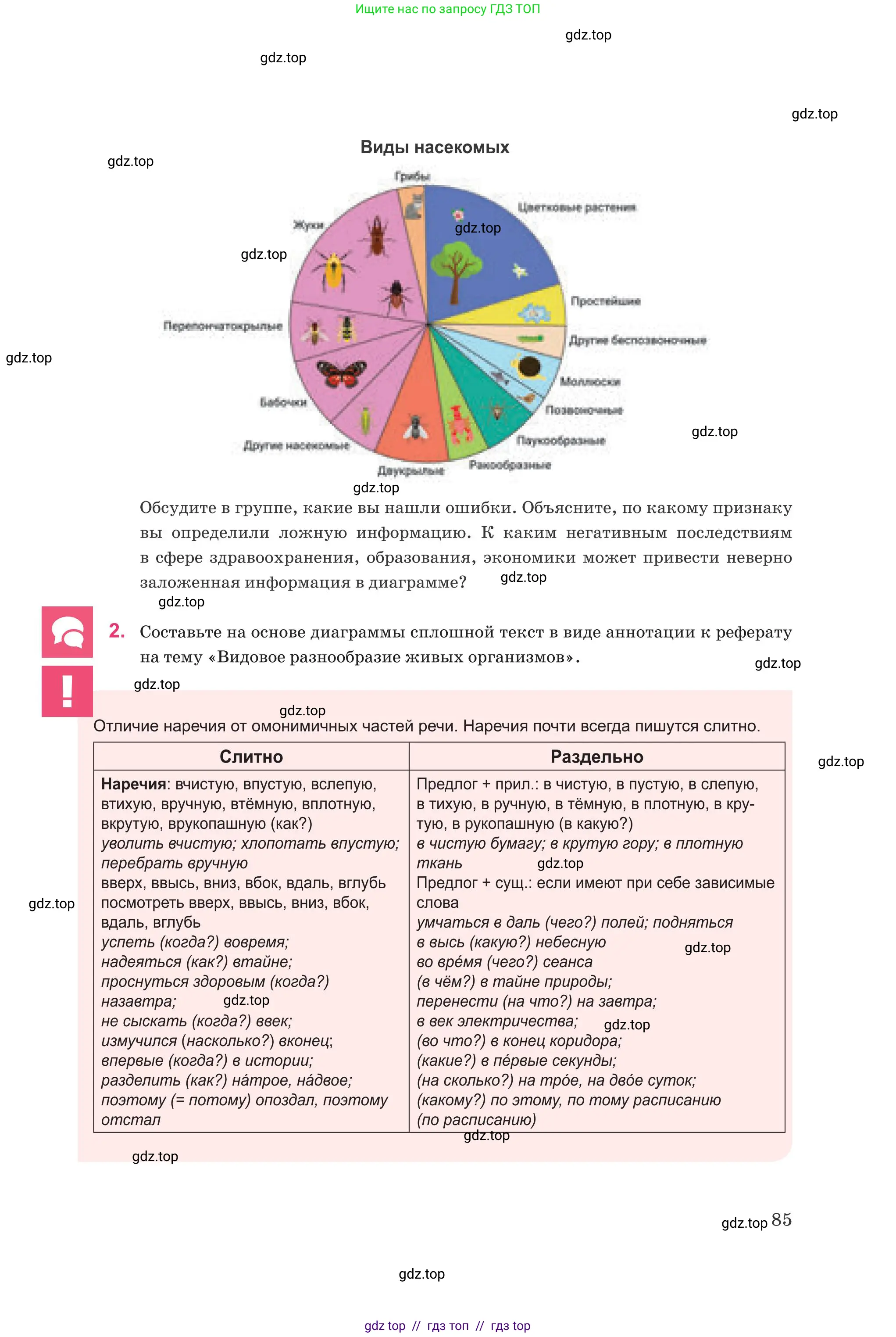 Русский язык, 8 класс Учебник, авторы: Капенова Жанарсын Жуматовна, Валова Мария Валерьевна, Мирошникова Наталья Владимировна, издательство Арман-ПВ, Астана, 2018, страница 85