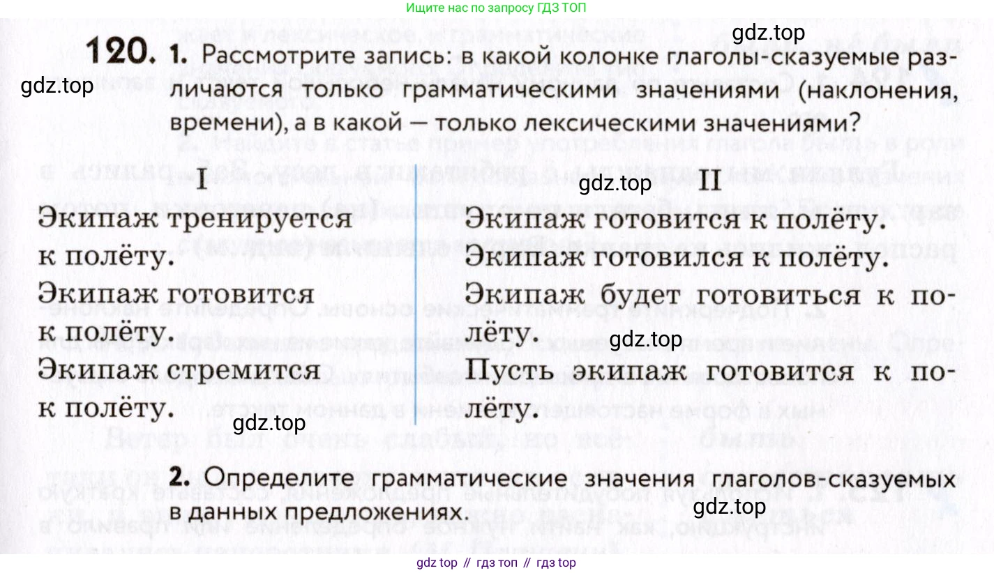 ГДЗ Русский язык, 8 класс Учебник, авторы: Пичугов Юрий Степанович, Еремеева Ангелина Павловна, Купалова Александра Юльевна, Леденёва В В, Лидман-Орлова Галина Кузьминична, Молодцова Светлана Николаевна, Пахнова Т М, Пименова Светлана Николаевна, Талалаева Л Ф, Фоминых Б И, издательство Просвещение, Москва, 2021, белого цвета, страница 65, номер 120, Условие