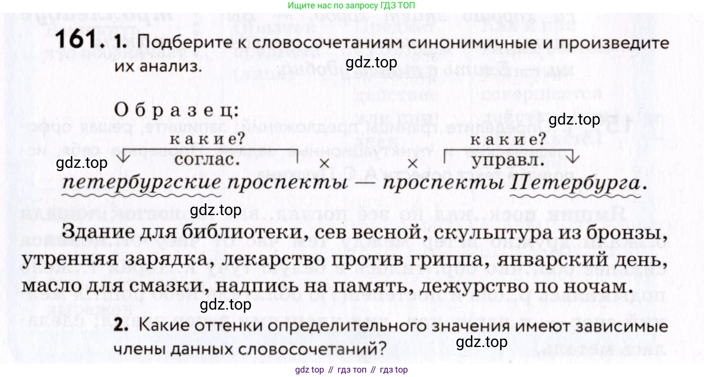ГДЗ Русский язык, 8 класс Учебник, авторы: Пичугов Юрий Степанович, Еремеева Ангелина Павловна, Купалова Александра Юльевна, Леденёва В В, Лидман-Орлова Галина Кузьминична, Молодцова Светлана Николаевна, Пахнова Т М, Пименова Светлана Николаевна, Талалаева Л Ф, Фоминых Б И, издательство Просвещение, Москва, 2021, белого цвета, страница 80, номер 161, Условие