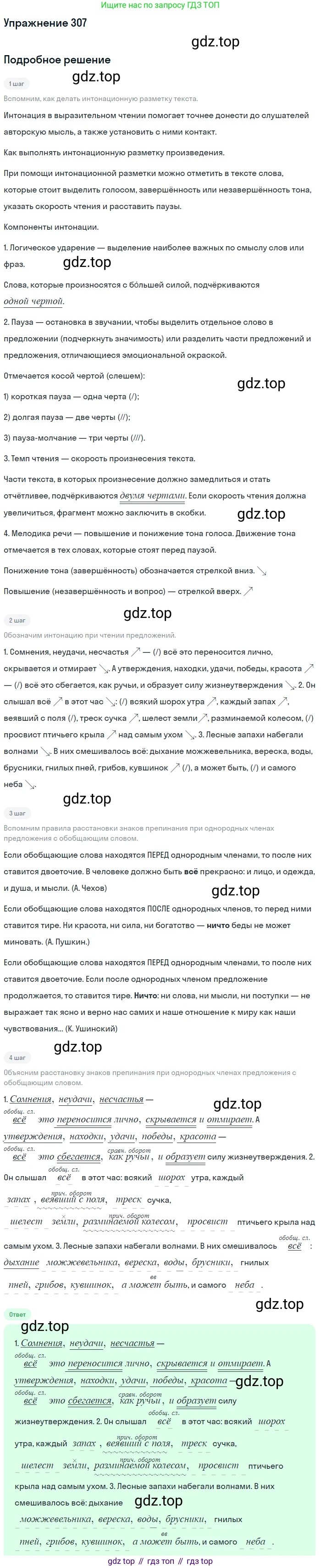 ГДЗ Русский язык, 8 класс Учебник, авторы: Пичугов Юрий Степанович, Еремеева Ангелина Павловна, Купалова Александра Юльевна, Леденёва В В, Лидман-Орлова Галина Кузьминична, Молодцова Светлана Николаевна, Пахнова Т М, Пименова Светлана Николаевна, Талалаева Л Ф, Фоминых Б И, издательство Просвещение, Москва, 2021, белого цвета, страница 144, номер 307, Решение 2