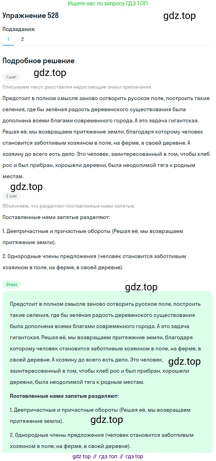 ГДЗ Русский язык, 8 класс Учебник, авторы: Пичугов Юрий Степанович, Еремеева Ангелина Павловна, Купалова Александра Юльевна, Леденёва В В, Лидман-Орлова Галина Кузьминична, Молодцова Светлана Николаевна, Пахнова Т М, Пименова Светлана Николаевна, Талалаева Л Ф, Фоминых Б И, издательство Просвещение, Москва, 2021, белого цвета, страница 248, номер 528, Решение 2