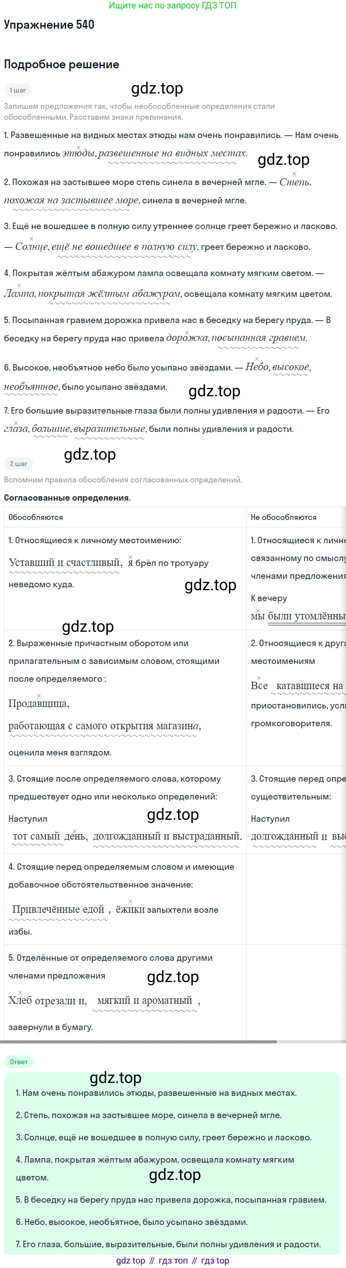 ГДЗ Русский язык, 8 класс Учебник, авторы: Пичугов Юрий Степанович, Еремеева Ангелина Павловна, Купалова Александра Юльевна, Леденёва В В, Лидман-Орлова Галина Кузьминична, Молодцова Светлана Николаевна, Пахнова Т М, Пименова Светлана Николаевна, Талалаева Л Ф, Фоминых Б И, издательство Просвещение, Москва, 2021, белого цвета, страница 254, номер 540, Решение 2