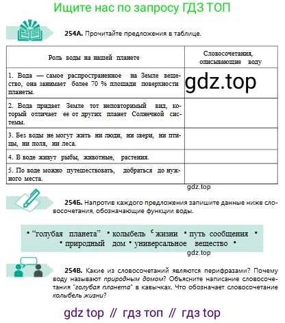 Русский язык, 8 класс Учебник, авторы: Сабитова Зинаида Какбаевна, Скляренко Ксения Сергеевна, издательство Мектеп, Алматы, 2018, страница 161, номер 254, Условия