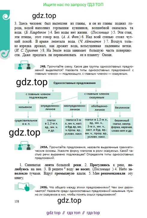 Русский язык, 8 класс Учебник, авторы: Сабитова Зинаида Какбаевна, Скляренко Ксения Сергеевна, издательство Мектеп, Алматы, 2018, страница 158