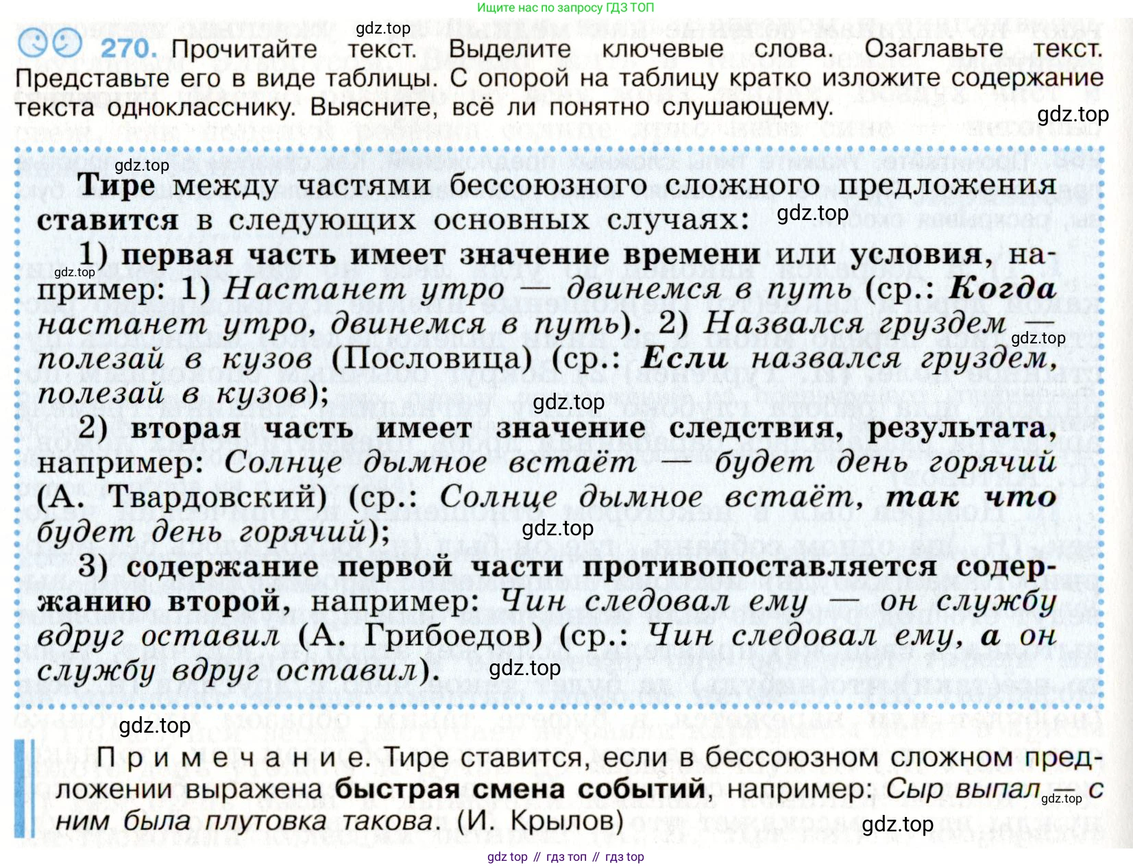 Русский язык, 9 класс Учебник, авторы: Бархударов Степан Григорьевич, Крючков Сергей Ефимович, Максимов Леонард Юрьевич, Чешко Лев Антонович, Николина Наталия Анатольевна, Мишина Клара Ивановна, Текучева Ирина Викторовна, Курцева Зоя Ивановна, Комиссарова Людмила Юрьевна, издательство Просвещение, Москва, 2023, салатового цвета, страница 138, номер 270, Условие 2019-2022