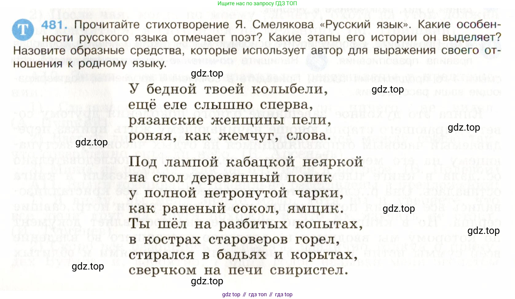 Русский язык, 9 класс Учебник, авторы: Бархударов Степан Григорьевич, Крючков Сергей Ефимович, Максимов Леонард Юрьевич, Чешко Лев Антонович, Николина Наталия Анатольевна, Мишина Клара Ивановна, Текучева Ирина Викторовна, Курцева Зоя Ивановна, Комиссарова Людмила Юрьевна, издательство Просвещение, Москва, 2023, салатового цвета, страница 243, номер 481, Условие 2019-2022