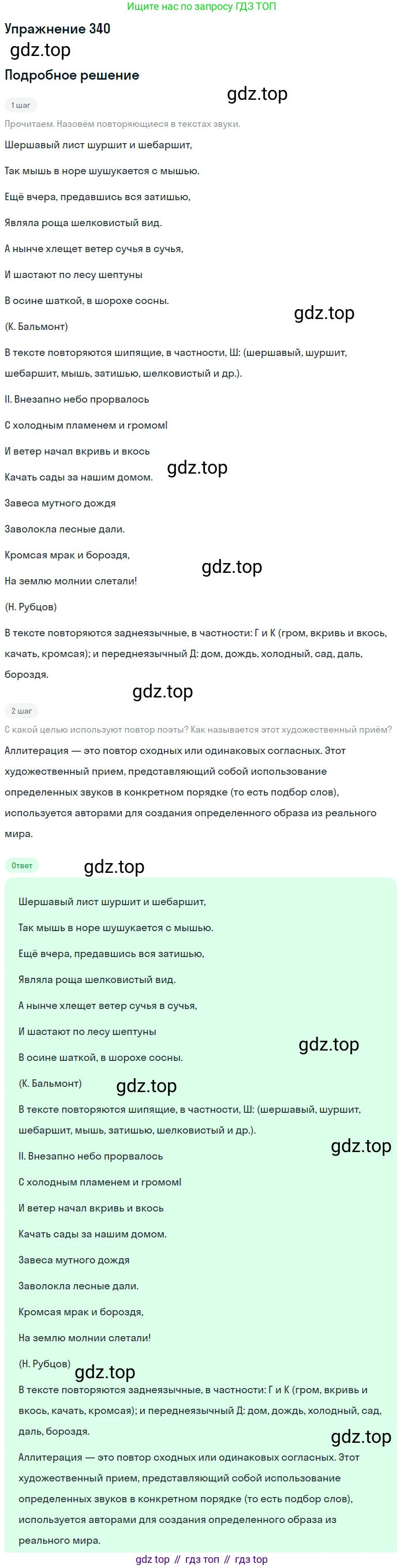 Русский язык, 9 класс Учебник, авторы: Бархударов Степан Григорьевич, Крючков Сергей Ефимович, Максимов Леонард Юрьевич, Чешко Лев Антонович, Николина Наталия Анатольевна, Мишина Клара Ивановна, Текучева Ирина Викторовна, Курцева Зоя Ивановна, Комиссарова Людмила Юрьевна, издательство Просвещение, Москва, 2023, салатового цвета, страница 176, номер 340, Решение 2019-2022