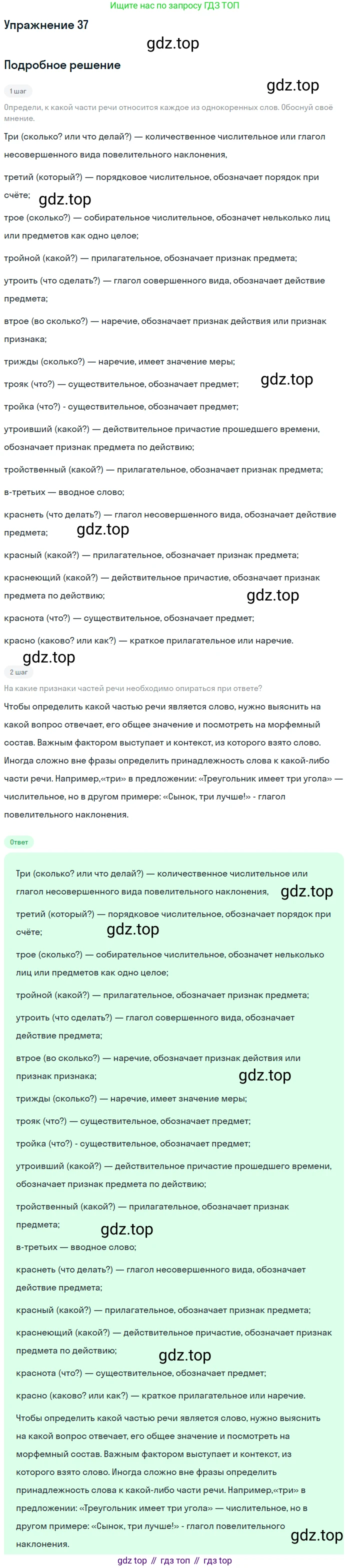 Русский язык, 9 класс Учебник, авторы: Бархударов Степан Григорьевич, Крючков Сергей Ефимович, Максимов Леонард Юрьевич, Чешко Лев Антонович, Николина Наталия Анатольевна, Мишина Клара Ивановна, Текучева Ирина Викторовна, Курцева Зоя Ивановна, Комиссарова Людмила Юрьевна, издательство Просвещение, Москва, 2023, салатового цвета, страница 19, номер 37, Решение 2019-2022