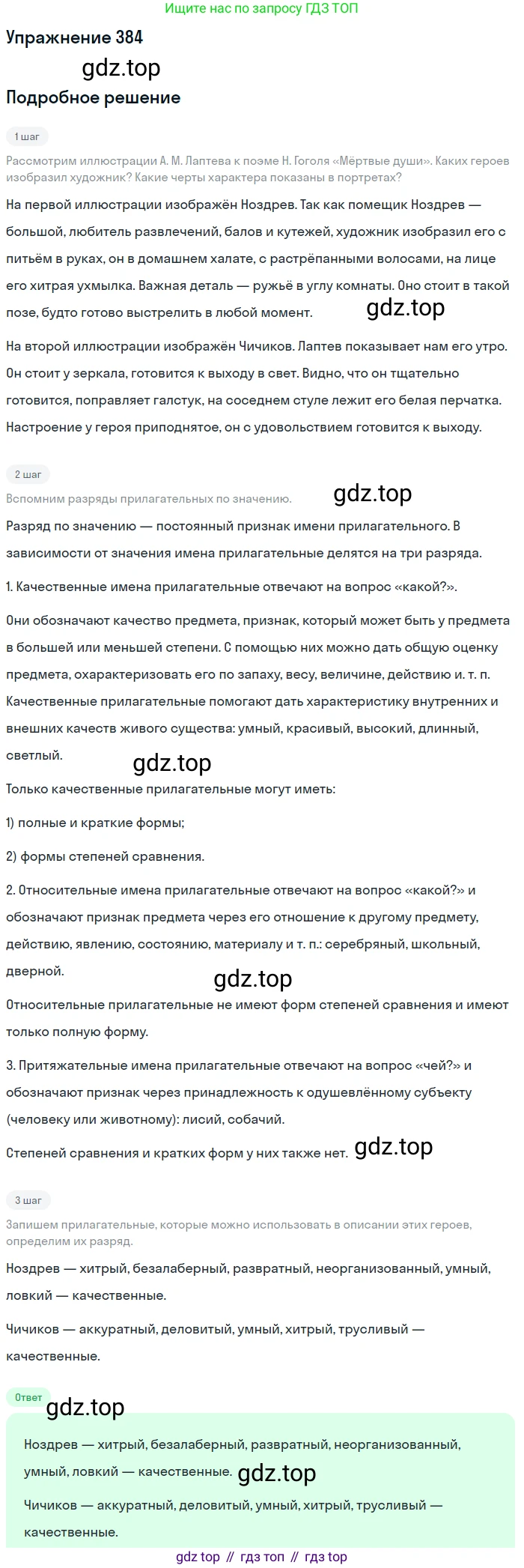 Русский язык, 9 класс Учебник, авторы: Бархударов Степан Григорьевич, Крючков Сергей Ефимович, Максимов Леонард Юрьевич, Чешко Лев Антонович, Николина Наталия Анатольевна, Мишина Клара Ивановна, Текучева Ирина Викторовна, Курцева Зоя Ивановна, Комиссарова Людмила Юрьевна, издательство Просвещение, Москва, 2023, салатового цвета, страница 205, номер 384, Решение 2019-2022