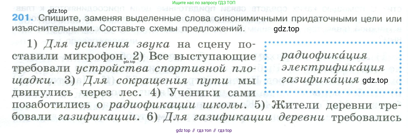 Русский язык, 9 класс Учебник, авторы: Бархударов Степан Григорьевич, Крючков Сергей Ефимович, Максимов Леонард Юрьевич, Чешко Лев Антонович, Николина Наталия Анатольевна, Мишина Клара Ивановна, Текучева Ирина Викторовна, Курцева Зоя Ивановна, Комиссарова Людмила Юрьевна, издательство Просвещение, Москва, 2023, салатового цвета, страница 104, номер 201, Условие 2023