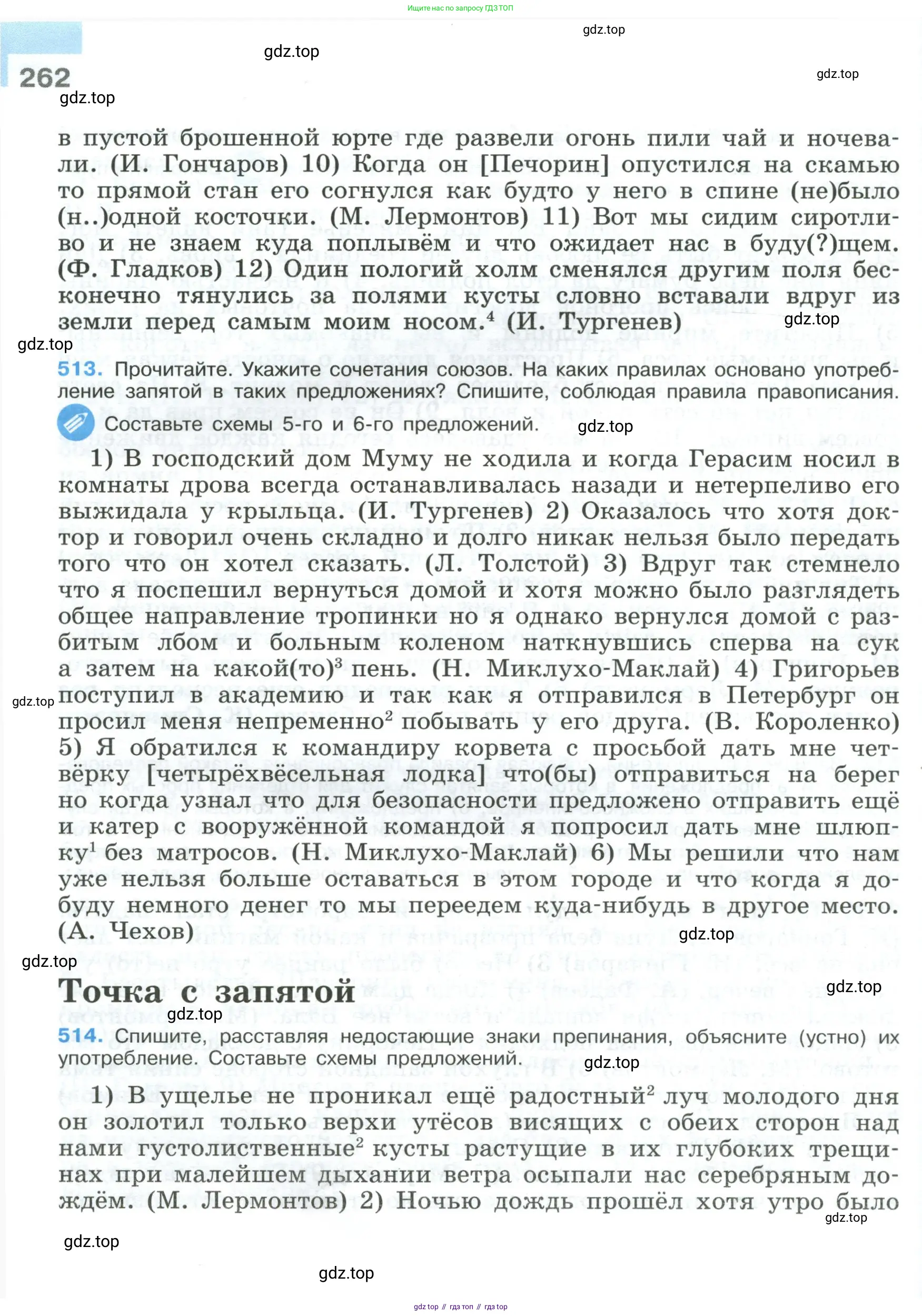 Русский язык, 9 класс Учебник, авторы: Бархударов Степан Григорьевич, Крючков Сергей Ефимович, Максимов Леонард Юрьевич, Чешко Лев Антонович, Николина Наталия Анатольевна, Мишина Клара Ивановна, Текучева Ирина Викторовна, Курцева Зоя Ивановна, Комиссарова Людмила Юрьевна, издательство Просвещение, Москва, 2023, салатового цвета, страница 262