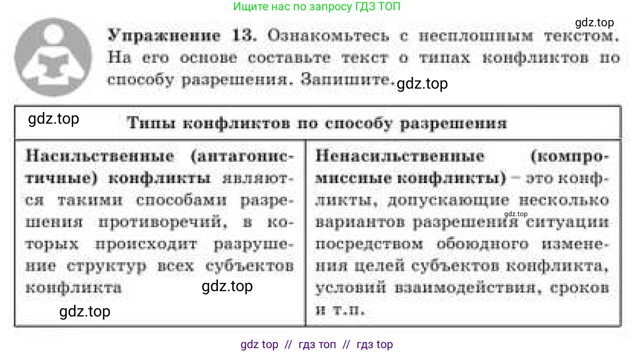 Русский язык, 9 класс Учебник, авторы: Кульгильдинова Тулебике Алимжановна, Кажигалиева Гульмира Абзалхановна, Багдашкина Ирина Васильевна, издательство Атамұра, Алматы, 2019, жёлтого цвета, страница 11, номер 13, Условие