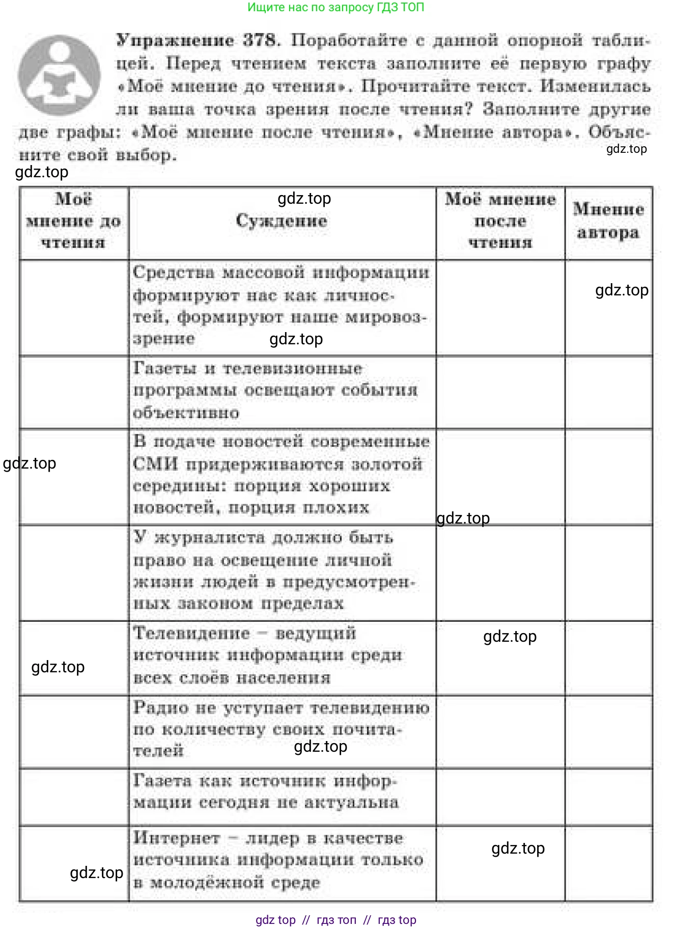 Русский язык, 9 класс Учебник, авторы: Кульгильдинова Тулебике Алимжановна, Кажигалиева Гульмира Абзалхановна, Багдашкина Ирина Васильевна, издательство Атамұра, Алматы, 2019, жёлтого цвета, страница 206, номер 378, Условие