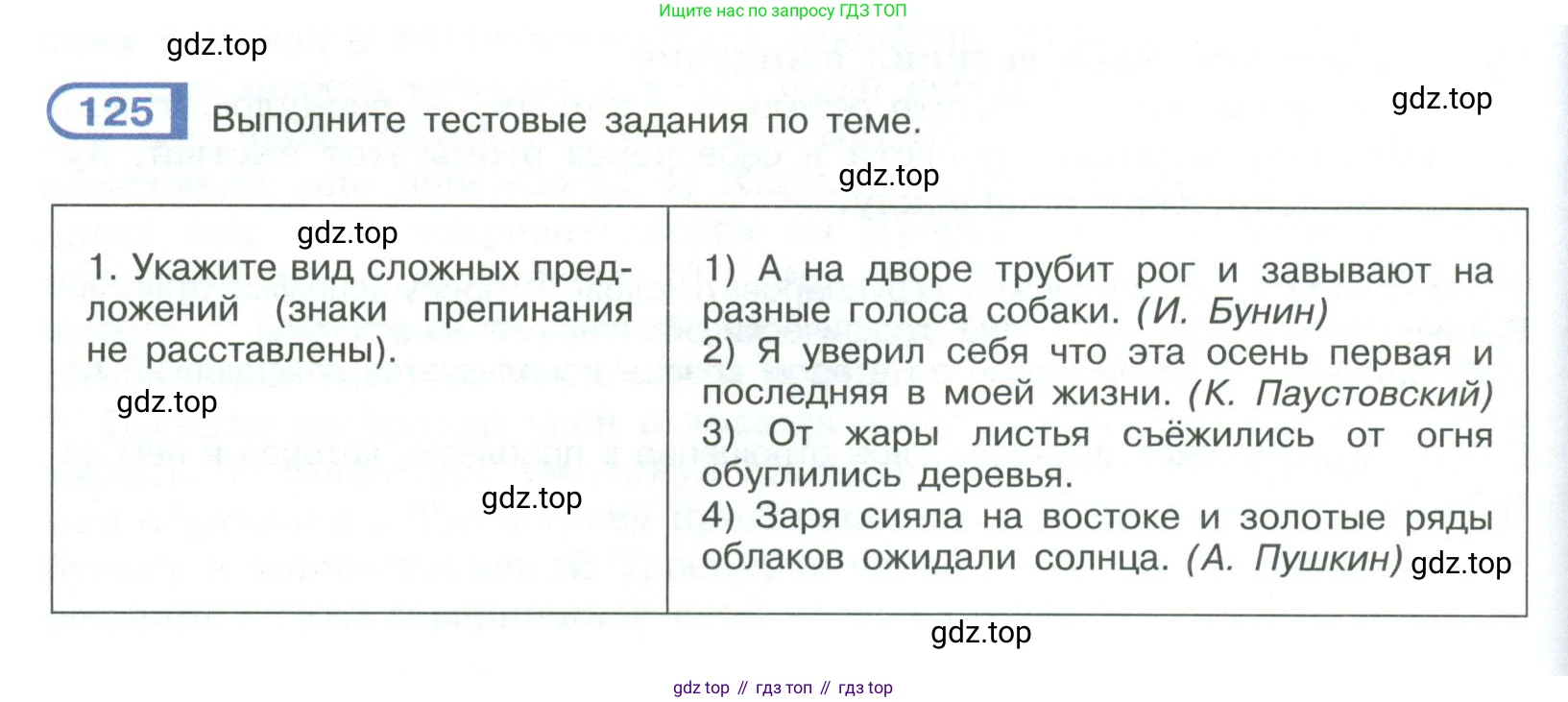 ГДЗ Русский язык, 9 класс Учебник, авторы: Рыбченкова Лидия Макаровна, Александрова Ольга Макаровна, Загоровская Ольга Владимировна, Нарушевич Андрей Георгиевич, Григорьев Андрей Владимирович, издательство Просвещение, Москва, 2019, красного цвета, страница 74, номер 125, Условие