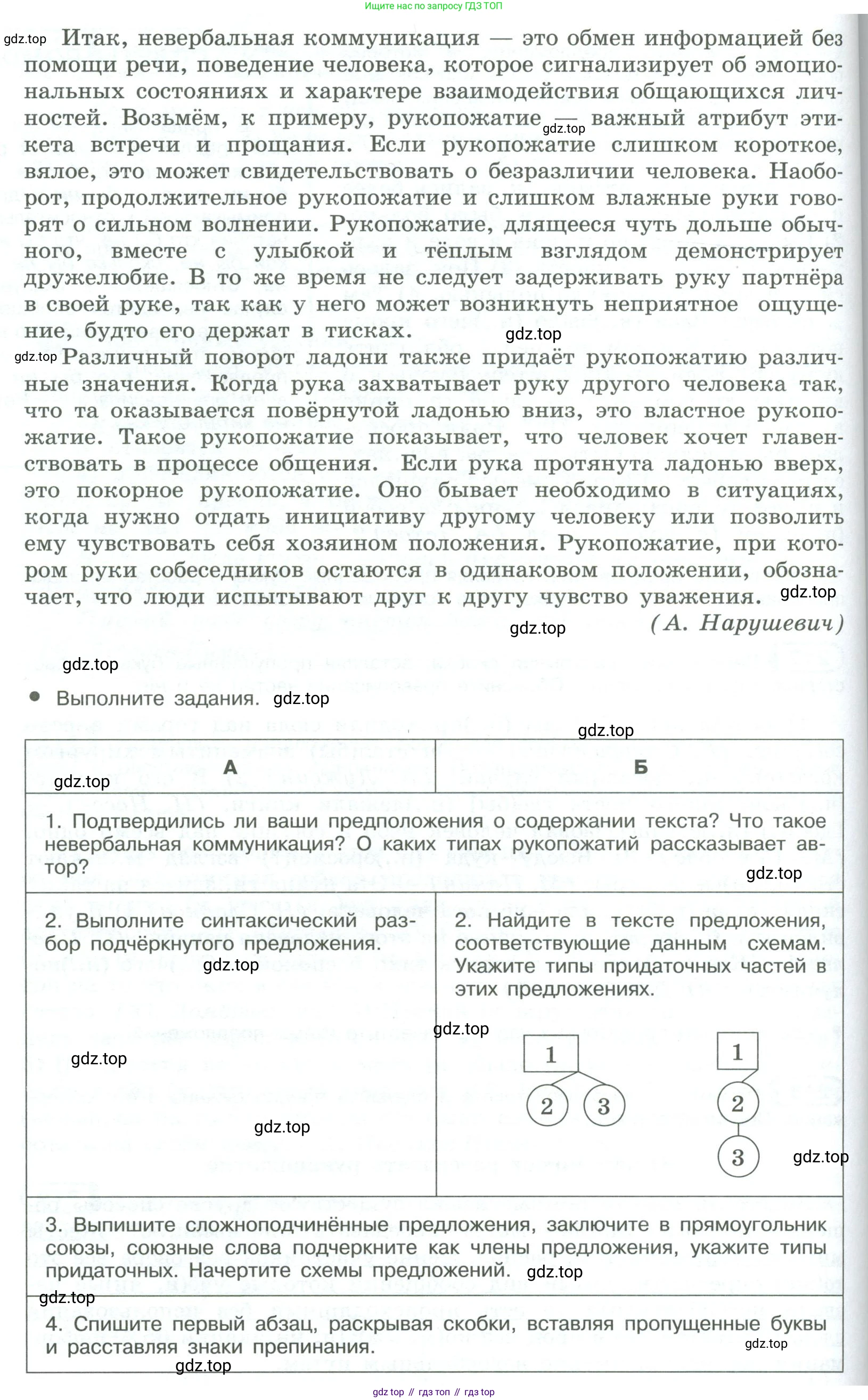 ГДЗ Русский язык, 9 класс Учебник, авторы: Рыбченкова Лидия Макаровна, Александрова Ольга Макаровна, Загоровская Ольга Владимировна, Нарушевич Андрей Георгиевич, Григорьев Андрей Владимирович, издательство Просвещение, Москва, 2019, красного цвета, страница 121, номер 218, Условие (продолжение 2)