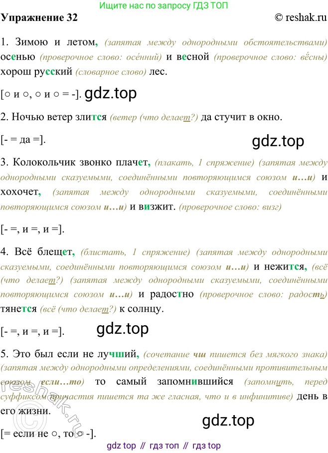 ГДЗ Русский язык, 9 класс Учебник, авторы: Рыбченкова Лидия Макаровна, Александрова Ольга Макаровна, Загоровская Ольга Владимировна, Нарушевич Андрей Георгиевич, Григорьев Андрей Владимирович, издательство Просвещение, Москва, 2019, красного цвета, страница 21, номер 32, Решение 1