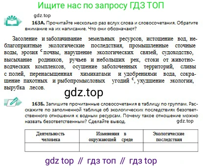 Русский язык, 9 класс Учебник, авторы: Сабитова Зинаида Какбаевна, Бейсембаев Амангельды Ракишевич, издательство Мектеп, Алматы, 2019, страница 104, номер 163, Условие