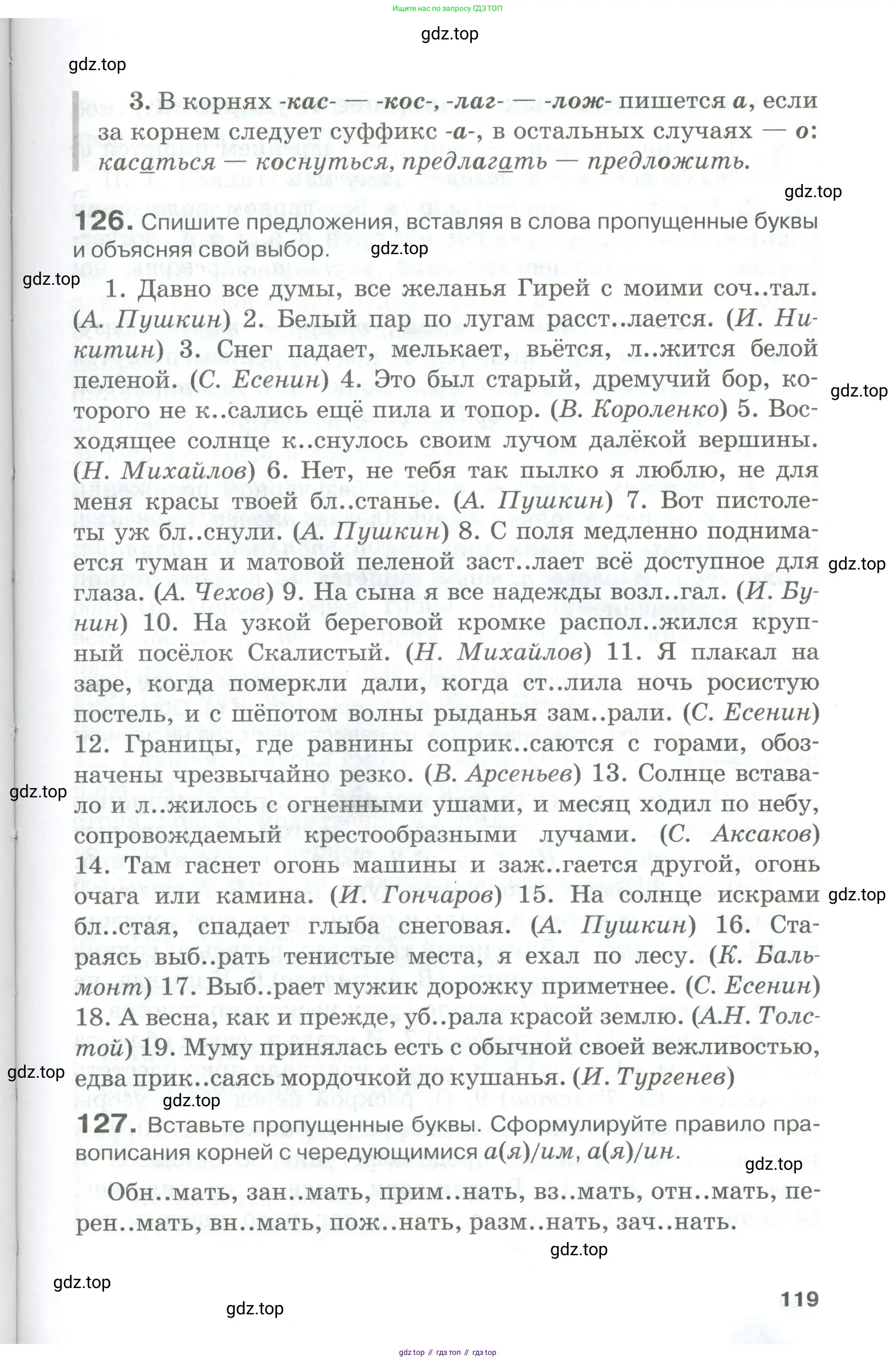 Русский язык, 10-11 класс Учебник, авторы: Гольцова Нина Григорьевна, Шамшин Игорь Викторович, Мищерина Марина Алексеевна, издательство Русское слово, Москва, 2022, белого цвета, Часть 1, страница 119