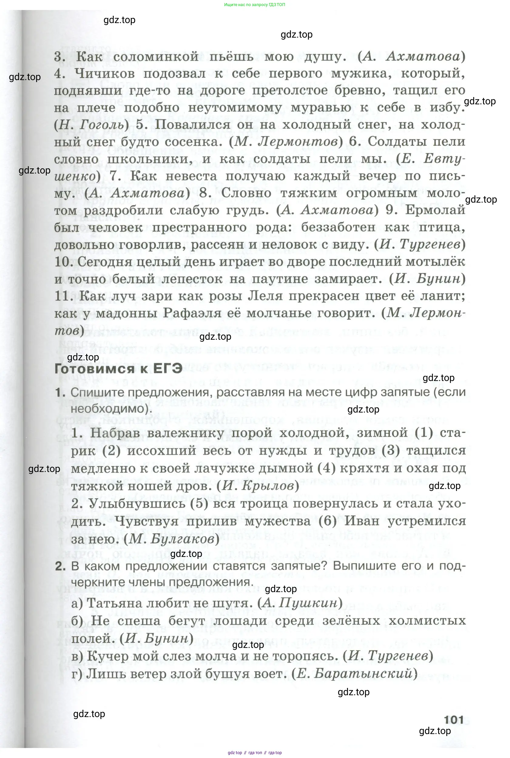 Русский язык, 10-11 класс Учебник, авторы: Гольцова Нина Григорьевна, Шамшин Игорь Викторович, Мищерина Марина Алексеевна, издательство Русское слово, Москва, 2022, белого цвета, Часть 1, страница 101