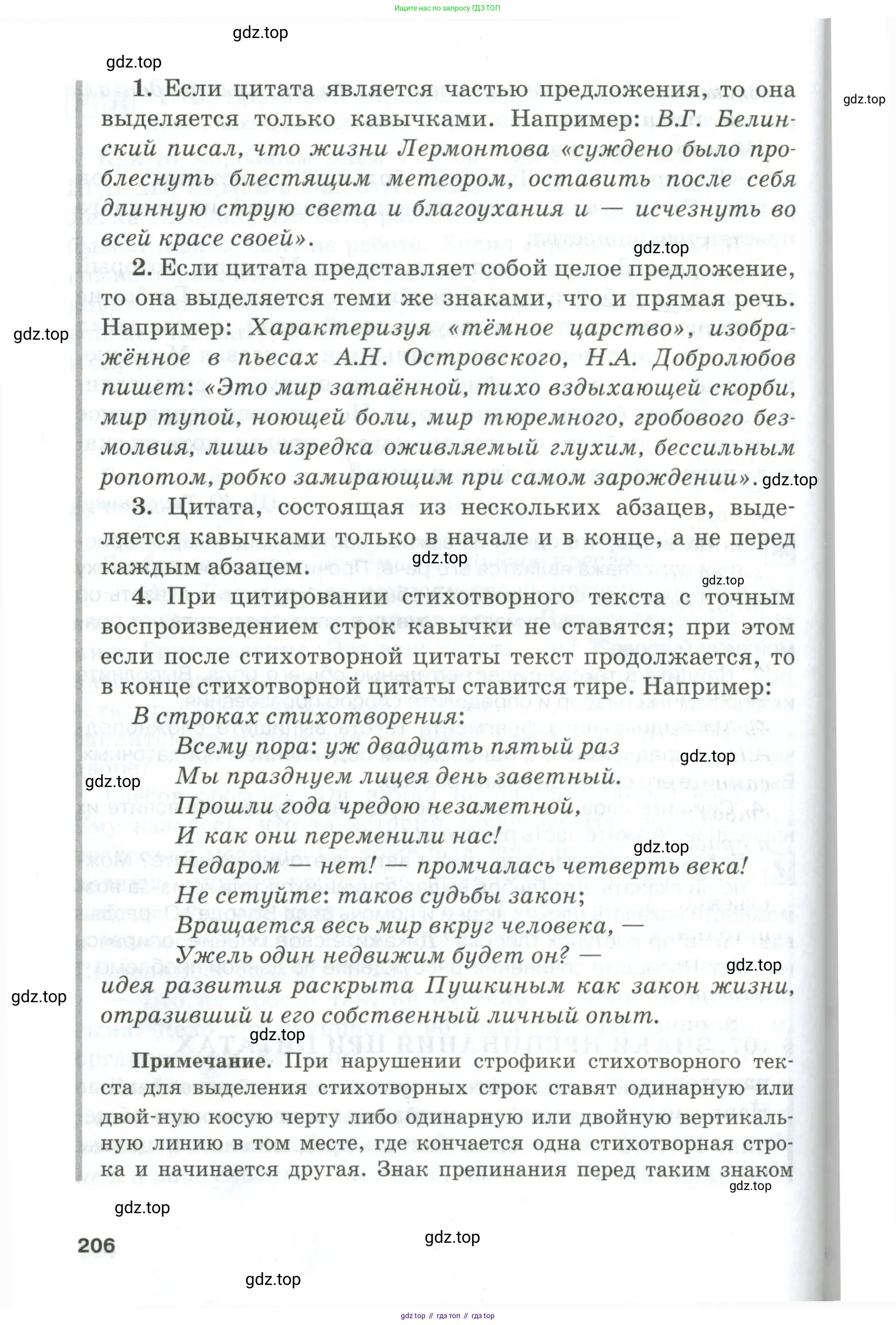 Русский язык, 10-11 класс Учебник, авторы: Гольцова Нина Григорьевна, Шамшин Игорь Викторович, Мищерина Марина Алексеевна, издательство Русское слово, Москва, 2022, белого цвета, страница 206