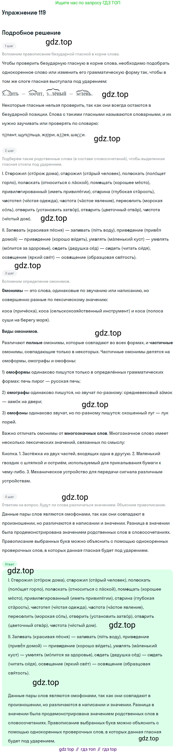 Русский язык, 10-11 класс Учебник, авторы: Гольцова Нина Григорьевна, Шамшин Игорь Викторович, Мищерина Марина Алексеевна, издательство Русское слово, Москва, 2022, белого цвета, Часть 1, страница 115, номер 119, Решение 2