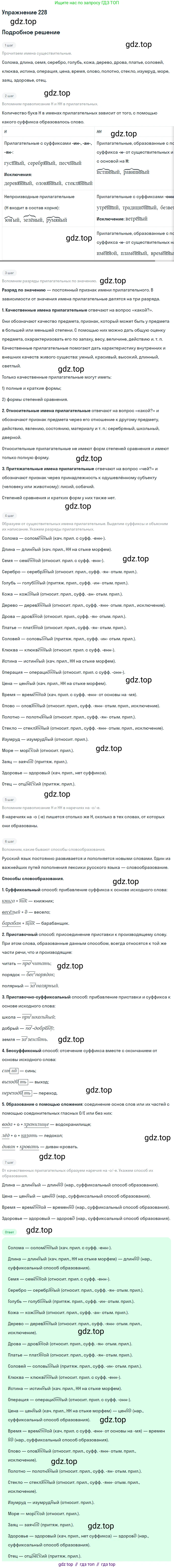 Русский язык, 10-11 класс Учебник, авторы: Гольцова Нина Григорьевна, Шамшин Игорь Викторович, Мищерина Марина Алексеевна, издательство Русское слово, Москва, 2022, белого цвета, Часть 1, страница 213, номер 228, Решение 2