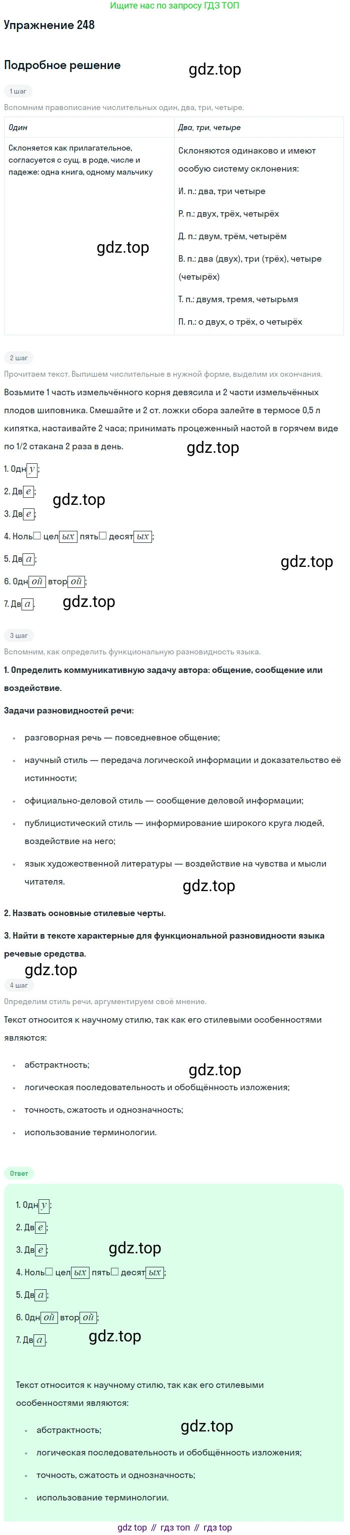 Русский язык, 10-11 класс Учебник, авторы: Гольцова Нина Григорьевна, Шамшин Игорь Викторович, Мищерина Марина Алексеевна, издательство Русское слово, Москва, 2022, белого цвета, Часть 1, страница 233, номер 248, Решение 2