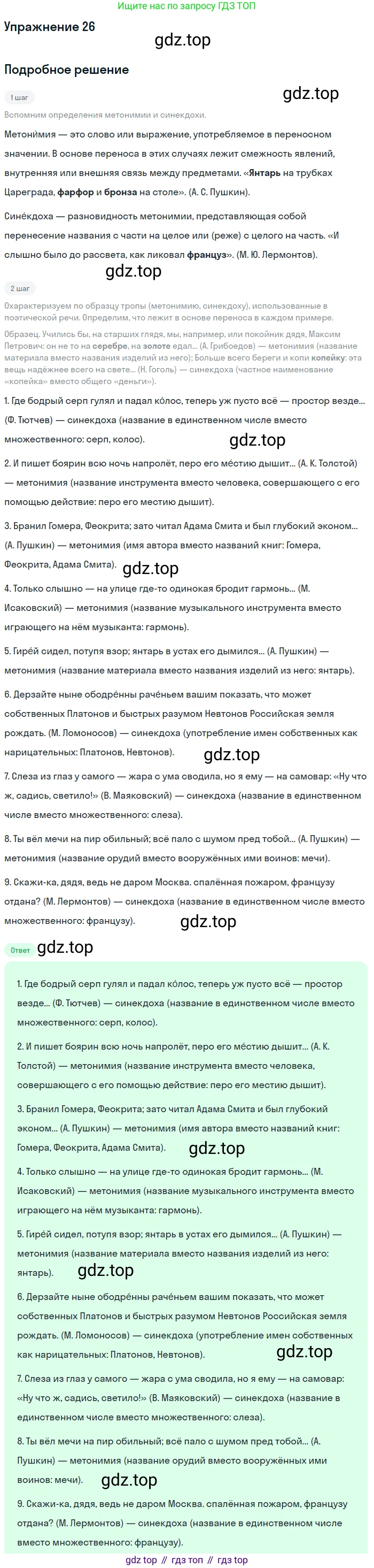 Русский язык, 10-11 класс Учебник, авторы: Гольцова Нина Григорьевна, Шамшин Игорь Викторович, Мищерина Марина Алексеевна, издательство Русское слово, Москва, 2022, белого цвета, Часть 1, страница 33, номер 26, Решение 2