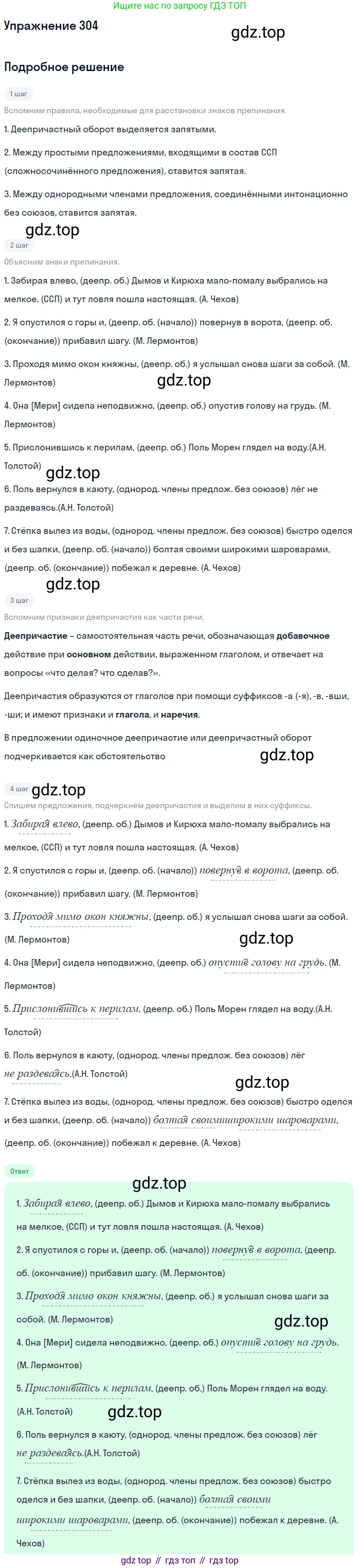 Русский язык, 10-11 класс Учебник, авторы: Гольцова Нина Григорьевна, Шамшин Игорь Викторович, Мищерина Марина Алексеевна, издательство Русское слово, Москва, 2022, белого цвета, Часть 1, страница 282, номер 304, Решение 2