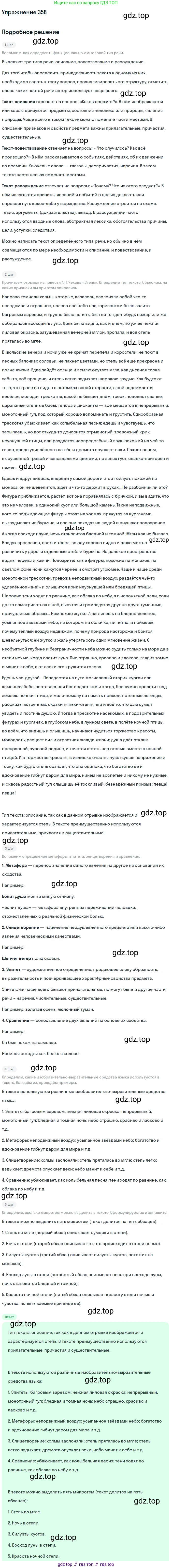 Русский язык, 10-11 класс Учебник, авторы: Гольцова Нина Григорьевна, Шамшин Игорь Викторович, Мищерина Марина Алексеевна, издательство Русское слово, Москва, 2022, белого цвета, Часть 1, страница 339, номер 358, Решение 2
