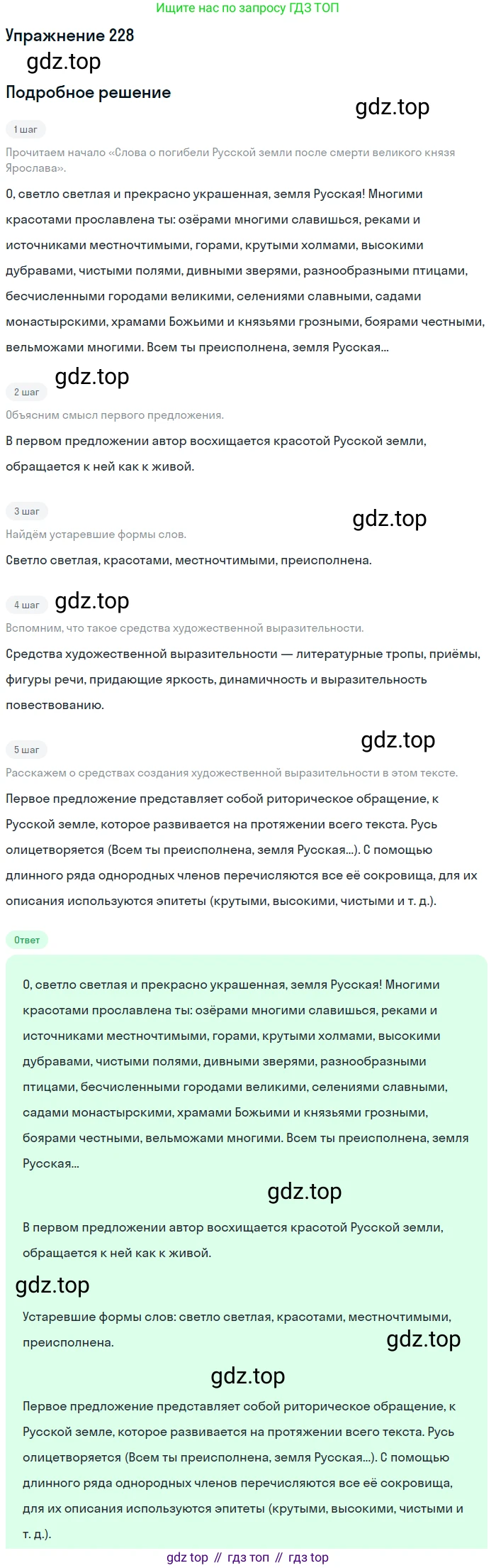 Русский язык, 10-11 класс Учебник, авторы: Гольцова Нина Григорьевна, Шамшин Игорь Викторович, Мищерина Марина Алексеевна, издательство Русское слово, Москва, 2022, белого цвета, Часть 2, страница 313, номер 228, Решение 2