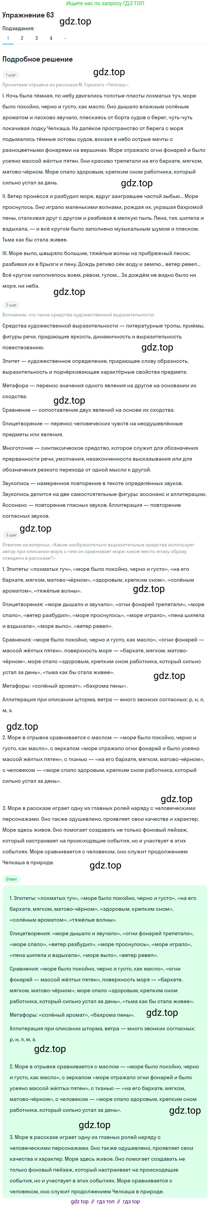 Русский язык, 10-11 класс Учебник, авторы: Гольцова Нина Григорьевна, Шамшин Игорь Викторович, Мищерина Марина Алексеевна, издательство Русское слово, Москва, 2022, белого цвета, Часть 2, страница 87, номер 63, Решение 2