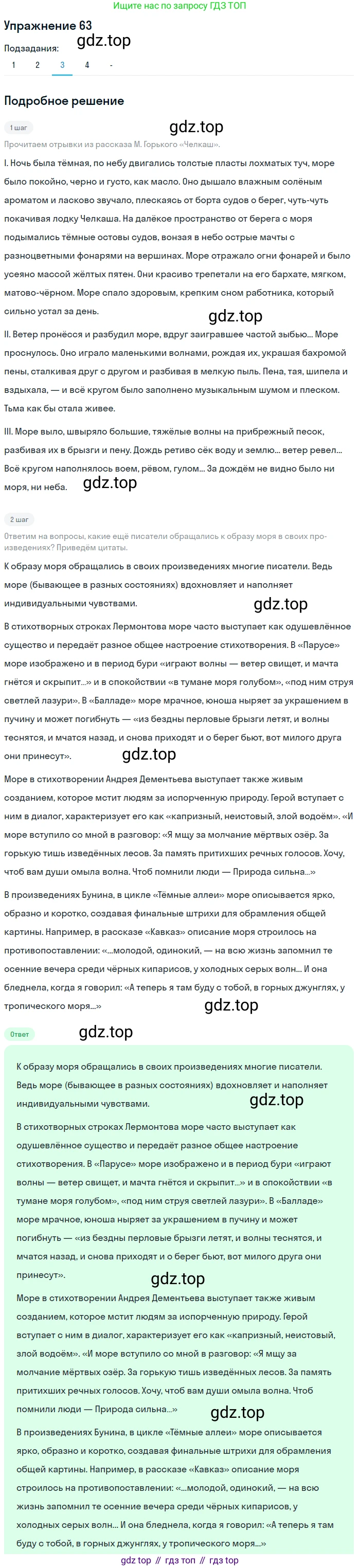 Русский язык, 10-11 класс Учебник, авторы: Гольцова Нина Григорьевна, Шамшин Игорь Викторович, Мищерина Марина Алексеевна, издательство Русское слово, Москва, 2022, белого цвета, Часть 2, страница 87, номер 63, Решение 2 (продолжение 3)