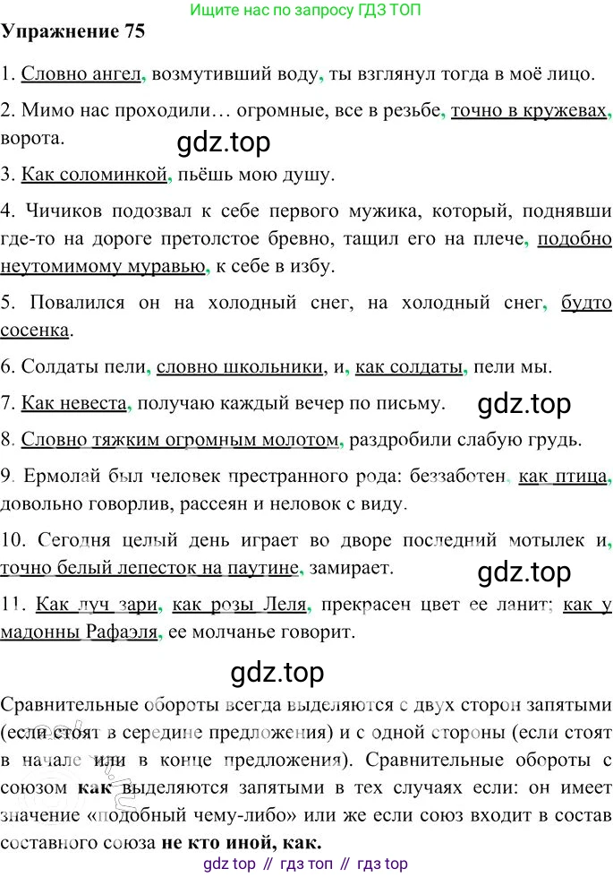 Русский язык, 10-11 класс Учебник, авторы: Гольцова Нина Григорьевна, Шамшин Игорь Викторович, Мищерина Марина Алексеевна, издательство Русское слово, Москва, 2022, белого цвета, Часть 2, страница 100, номер 75, Решение 3