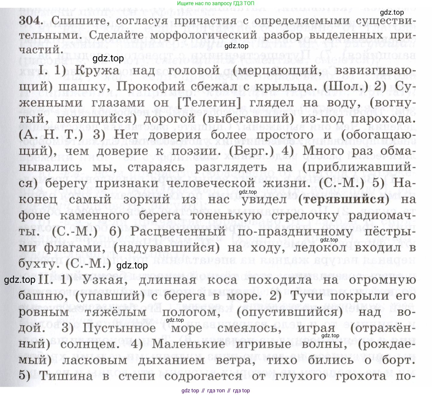 Русский язык, 10-11 класс Учебник, авторы: Греков Василий Фёдорович, Крючков Сергей Ефимович, Чешко Лев Антонович, Николина Наталия Анатольевна, Богданова Галина Александровна, издательство Просвещение, Москва, 2015, бежевого цвета, страница 193, номер 304, Условие