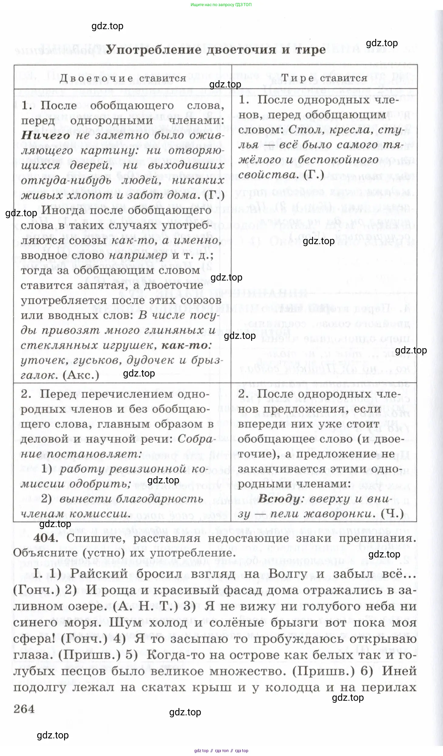 Русский язык, 10-11 класс Учебник, авторы: Греков Василий Фёдорович, Крючков Сергей Ефимович, Чешко Лев Антонович, Николина Наталия Анатольевна, Богданова Галина Александровна, издательство Просвещение, Москва, 2015, бежевого цвета, страница 264