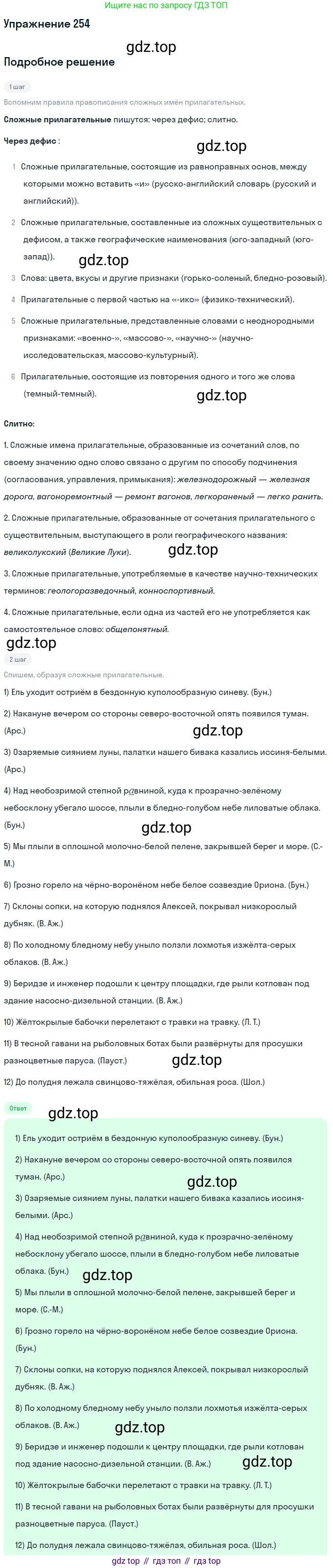 Русский язык, 10-11 класс Учебник, авторы: Греков Василий Фёдорович, Крючков Сергей Ефимович, Чешко Лев Антонович, Николина Наталия Анатольевна, Богданова Галина Александровна, издательство Просвещение, Москва, 2015, бежевого цвета, страница 166, номер 254, Решение 1